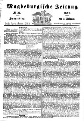 Magdeburgische Zeitung Donnerstag 7. Februar 1856