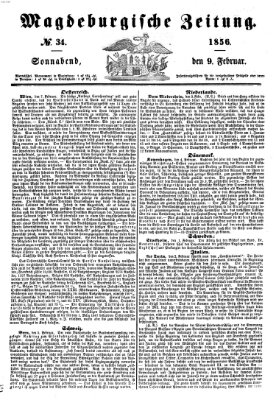 Magdeburgische Zeitung Samstag 9. Februar 1856