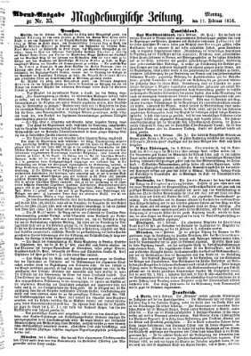 Magdeburgische Zeitung Montag 11. Februar 1856