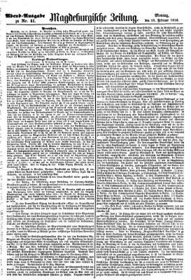 Magdeburgische Zeitung Montag 18. Februar 1856