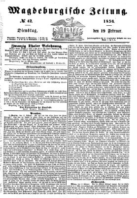 Magdeburgische Zeitung Dienstag 19. Februar 1856