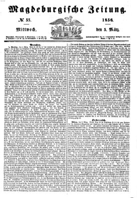 Magdeburgische Zeitung Mittwoch 5. März 1856