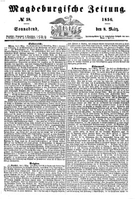 Magdeburgische Zeitung Samstag 8. März 1856