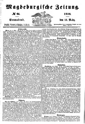 Magdeburgische Zeitung Samstag 15. März 1856