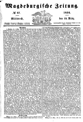 Magdeburgische Zeitung Mittwoch 19. März 1856