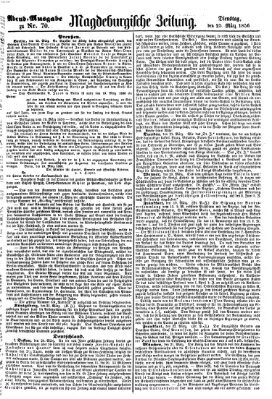 Magdeburgische Zeitung Dienstag 25. März 1856