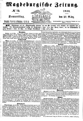 Magdeburgische Zeitung Donnerstag 27. März 1856