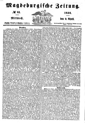 Magdeburgische Zeitung Mittwoch 9. April 1856