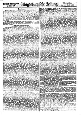 Magdeburgische Zeitung Donnerstag 17. April 1856