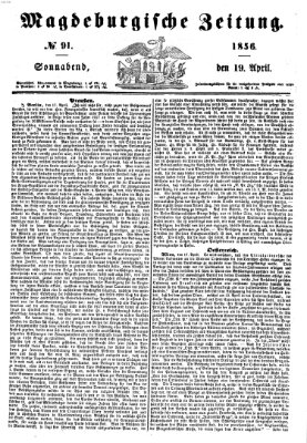 Magdeburgische Zeitung Samstag 19. April 1856