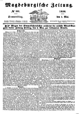 Magdeburgische Zeitung Donnerstag 1. Mai 1856