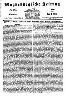 Magdeburgische Zeitung Sonntag 4. Mai 1856