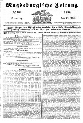 Magdeburgische Zeitung Sonntag 11. Mai 1856