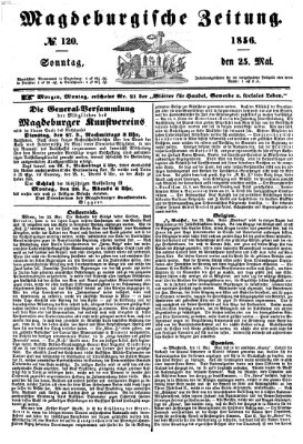 Magdeburgische Zeitung Sonntag 25. Mai 1856