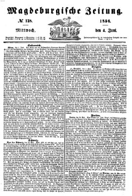 Magdeburgische Zeitung Mittwoch 4. Juni 1856