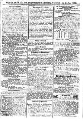 Magdeburgische Zeitung Samstag 7. Juni 1856