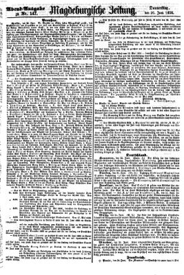 Magdeburgische Zeitung Donnerstag 26. Juni 1856