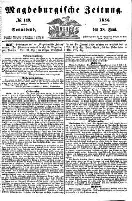 Magdeburgische Zeitung Samstag 28. Juni 1856