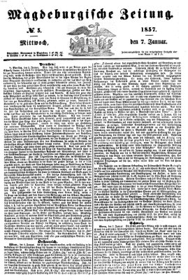 Magdeburgische Zeitung Mittwoch 7. Januar 1857