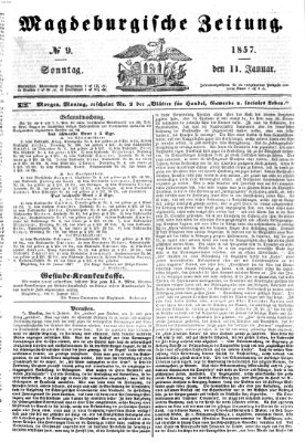 Magdeburgische Zeitung Sonntag 11. Januar 1857