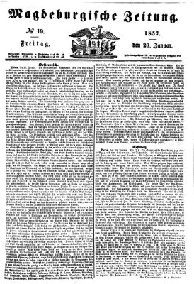 Magdeburgische Zeitung Freitag 23. Januar 1857