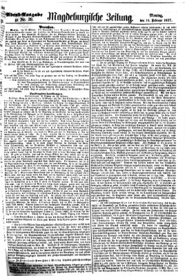 Magdeburgische Zeitung Montag 16. Februar 1857