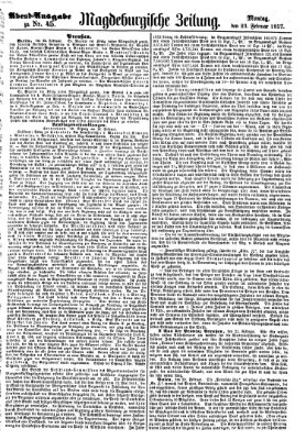 Magdeburgische Zeitung Montag 23. Februar 1857