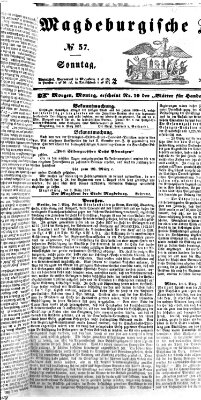 Magdeburgische Zeitung Sonntag 8. März 1857