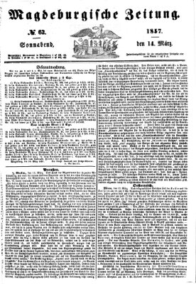 Magdeburgische Zeitung Samstag 14. März 1857