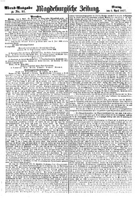 Magdeburgische Zeitung Montag 6. April 1857