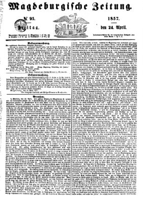 Magdeburgische Zeitung Freitag 24. April 1857