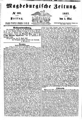 Magdeburgische Zeitung Freitag 1. Mai 1857