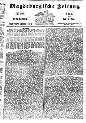 Magdeburgische Zeitung Samstag 9. Mai 1857