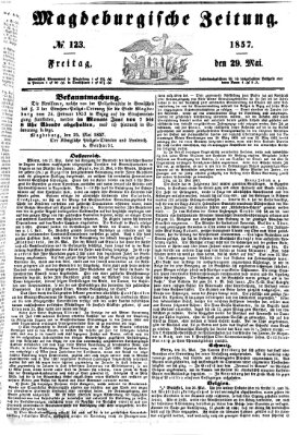 Magdeburgische Zeitung Freitag 29. Mai 1857