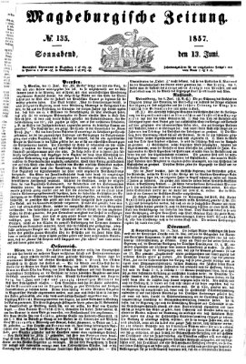 Magdeburgische Zeitung Samstag 13. Juni 1857