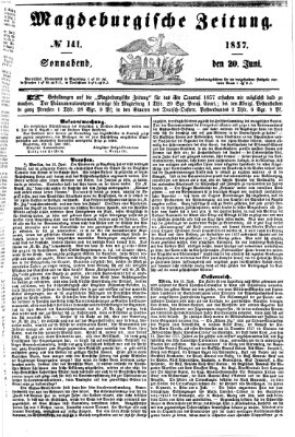 Magdeburgische Zeitung Samstag 20. Juni 1857