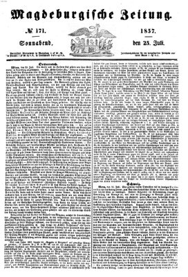 Magdeburgische Zeitung Samstag 25. Juli 1857