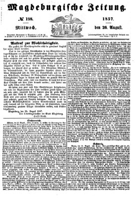 Magdeburgische Zeitung Mittwoch 26. August 1857