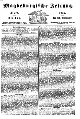 Magdeburgische Zeitung Freitag 27. November 1857