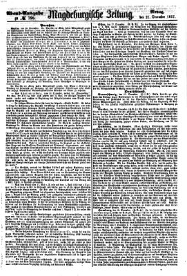 Magdeburgische Zeitung Montag 21. Dezember 1857