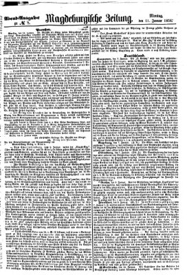 Magdeburgische Zeitung Montag 11. Januar 1858