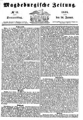 Magdeburgische Zeitung Donnerstag 14. Januar 1858