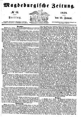 Magdeburgische Zeitung Freitag 15. Januar 1858