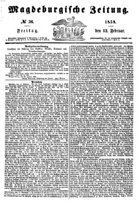 Magdeburgische Zeitung Freitag 12. Februar 1858