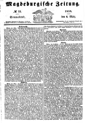 Magdeburgische Zeitung Samstag 6. März 1858