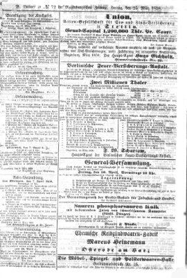 Magdeburgische Zeitung Donnerstag 25. März 1858