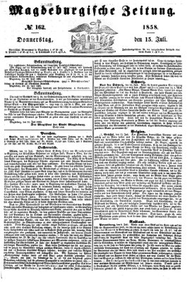 Magdeburgische Zeitung Donnerstag 15. Juli 1858