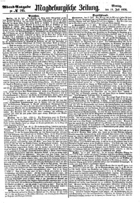 Magdeburgische Zeitung Montag 19. Juli 1858