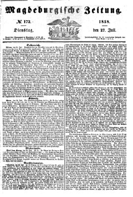 Magdeburgische Zeitung Dienstag 27. Juli 1858