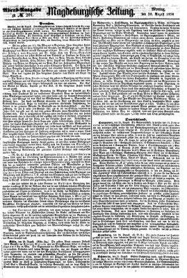 Magdeburgische Zeitung Montag 30. August 1858